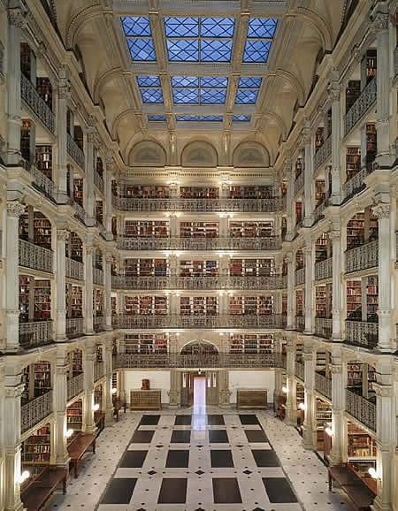 George Peabody library, Baltimore, USA