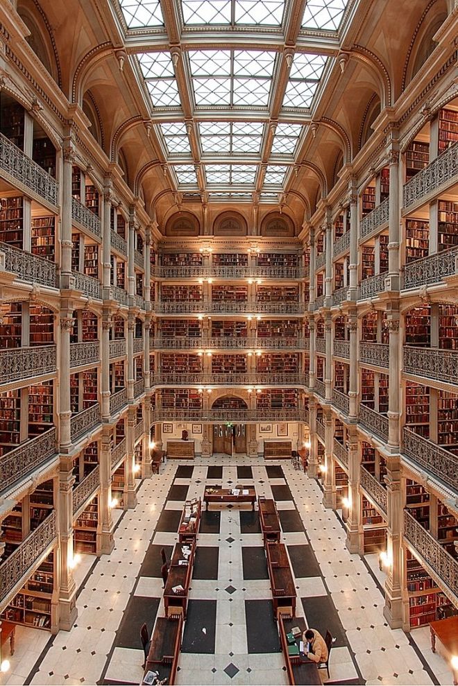 Peabody Library of John Hopkins University, Baltimore