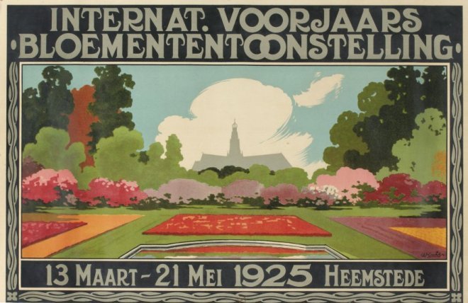 Reclameplaat Flora 1925 Heemstede