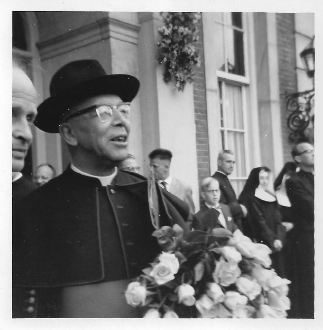 Regent dr. J.C.Henning bij zijn 25-jarig jubileum op Hageveld in 1962 (site Hans Dornseiffen)