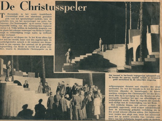 Artikel over de Christusspeler uit de Katholieke Illustratie van 30 september 1937 (1)