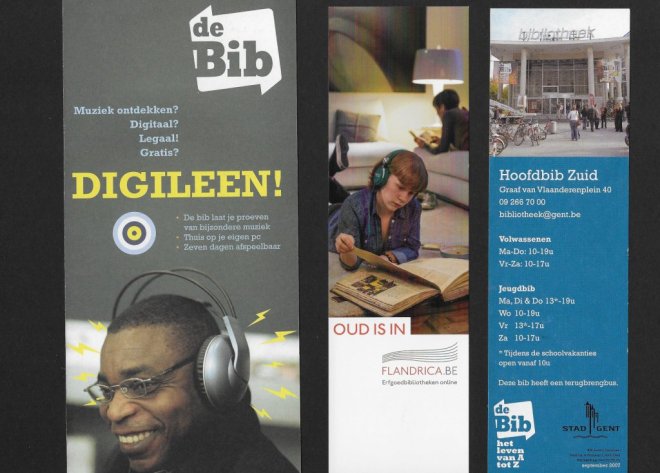 3 boekenleggers van bibliotheken in Vlaanderen