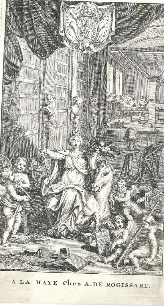 Titelgravure van B.Picart (La Haye, A.de Rogissart), 1713