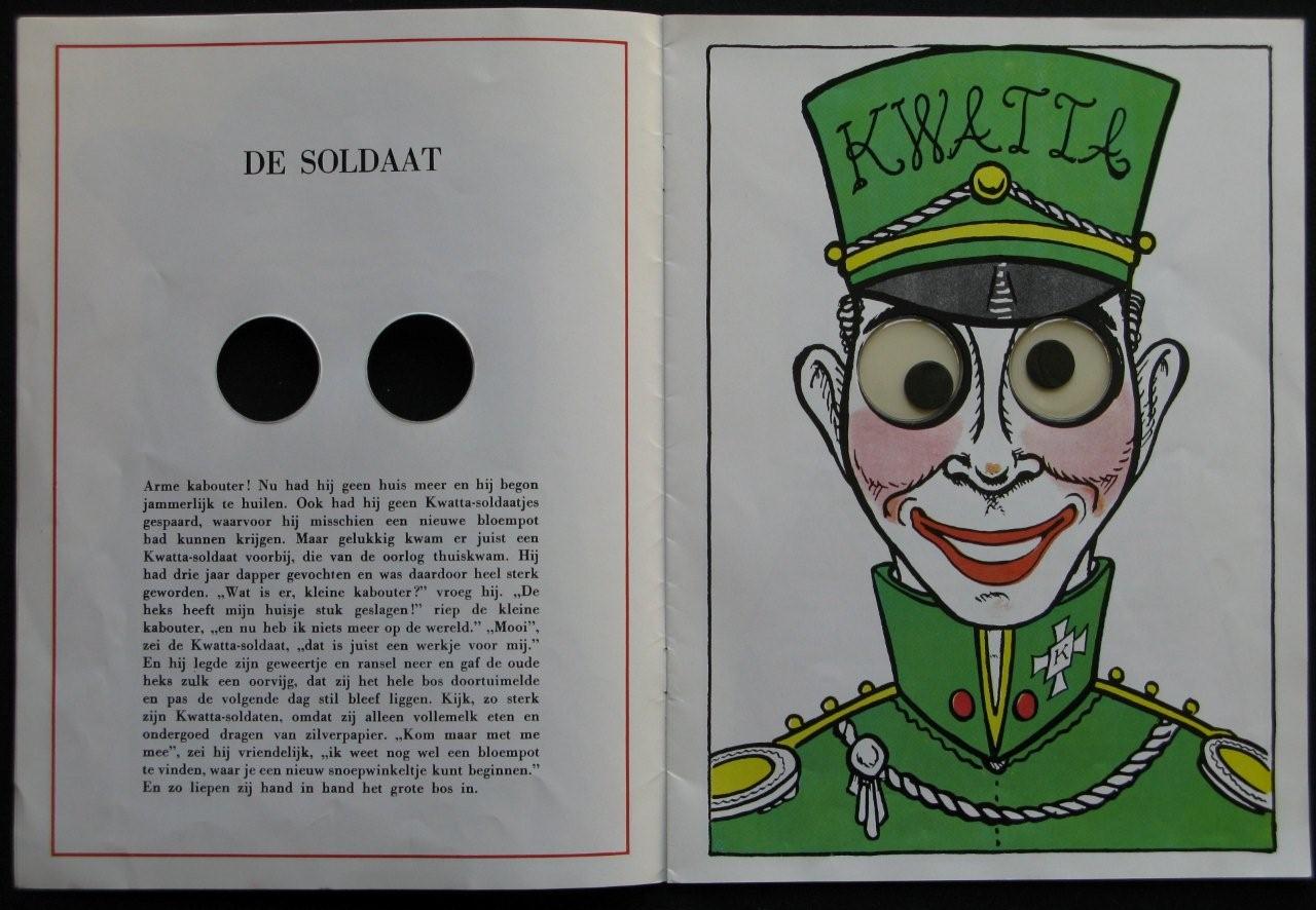 De soldaat. Uit 'Het Ogenboek' van Godfried Bomans (tekst) en Harrie Prenen (illustraties)