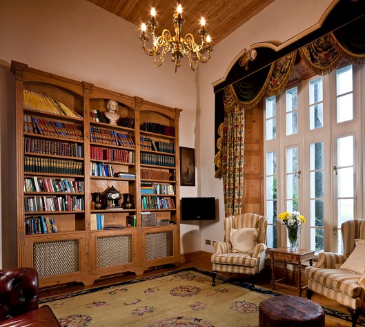 Interior Tippery Castle Library, Ireland