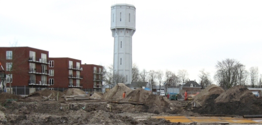 Sanering van verontreinigde grond op de terreinen waar sinds 1909 de gasfabriek Heemstede stond (foto Wareco)