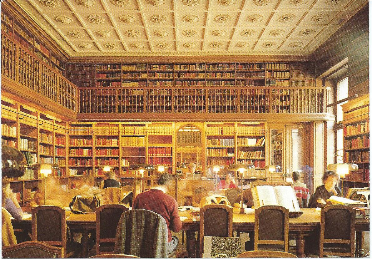 Bibliothèque de l'Arsenal, salle de travail, Paris (1982)