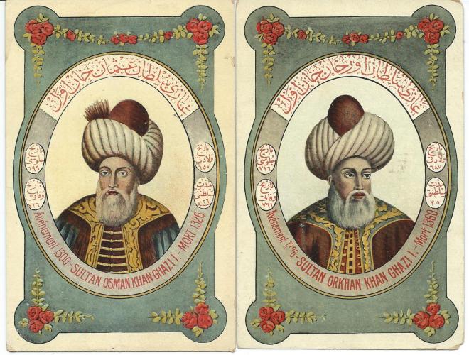 Osman Khan Ghazi 1 overleden 1326 en Orkhan Khan Ghazi 1 ov. 1360